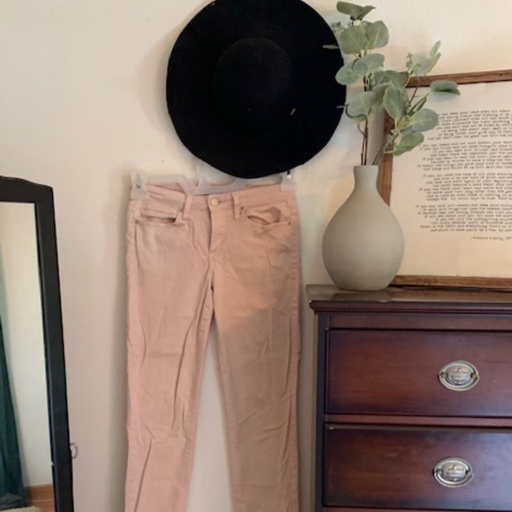 Light Pink Skinny Ankle Jeans